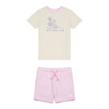 New Balance Girls' Floral Shoe Graphic Tee & Shorts Set-1