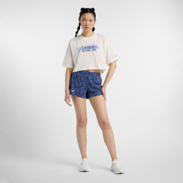 New Balance Women's Nationals Outdoor Reimagined Oversized Waist T-Shirt-1