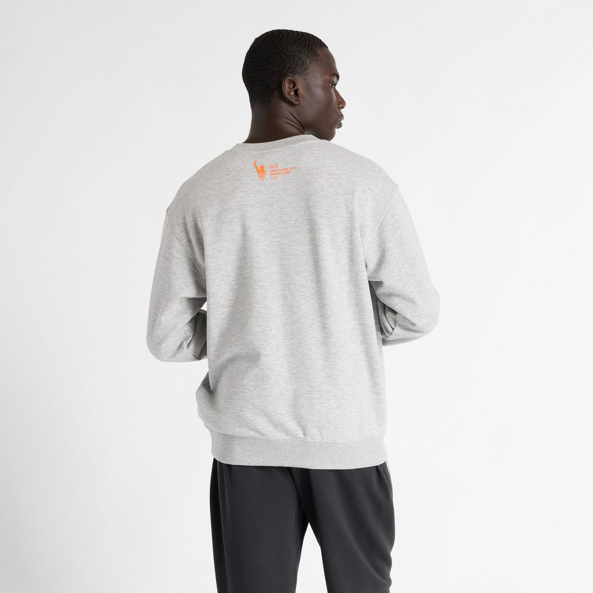 New Balance Men's NYC Marathon French Terry Graphic Crew-5