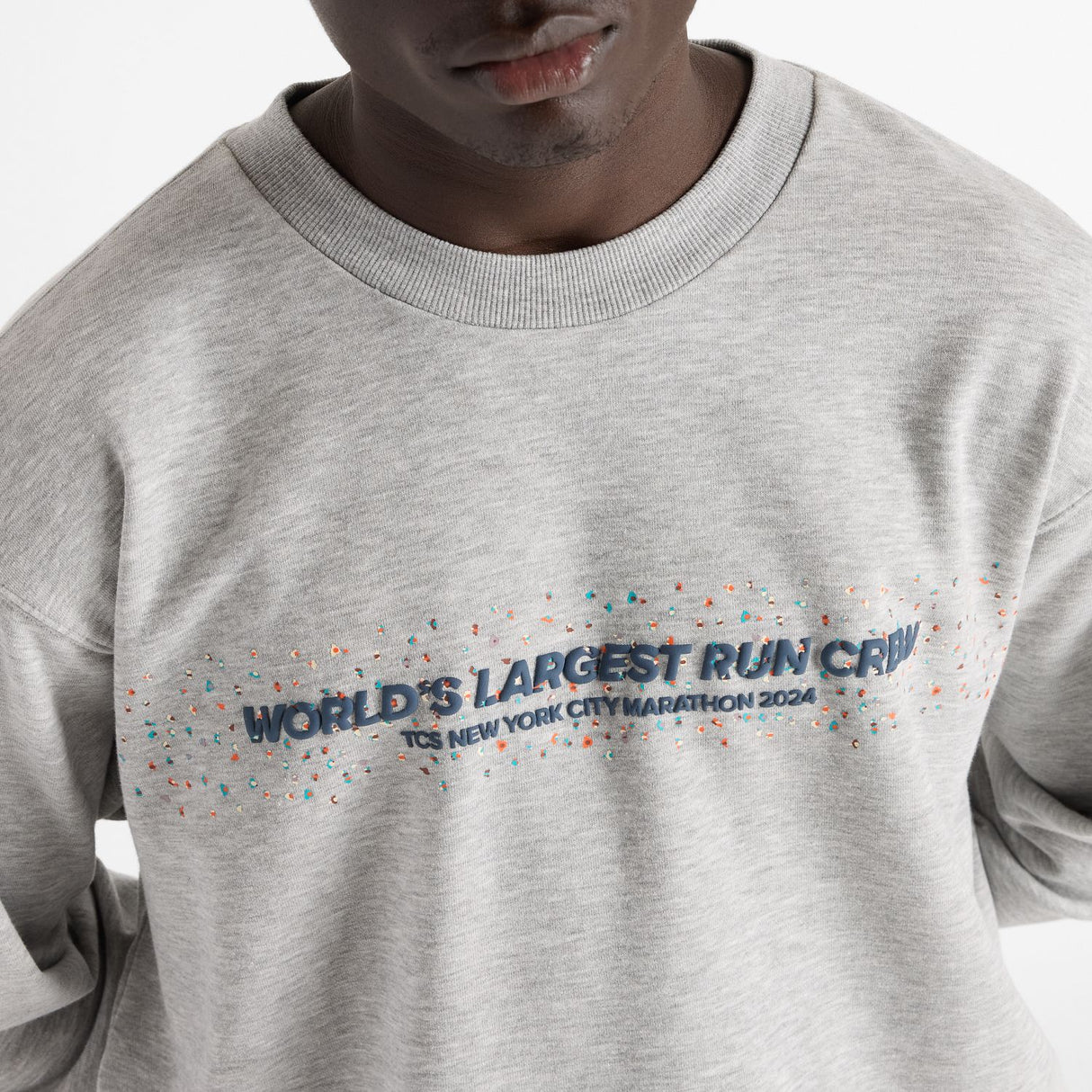 New Balance Men's NYC Marathon French Terry Graphic Crew-6