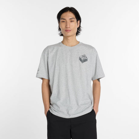 New Balance Men's RBC Brooklyn Half Graphic T-Shirt - Newspaper-1