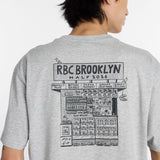 New Balance Men's RBC Brooklyn Half Graphic T-Shirt - Newspaper-4