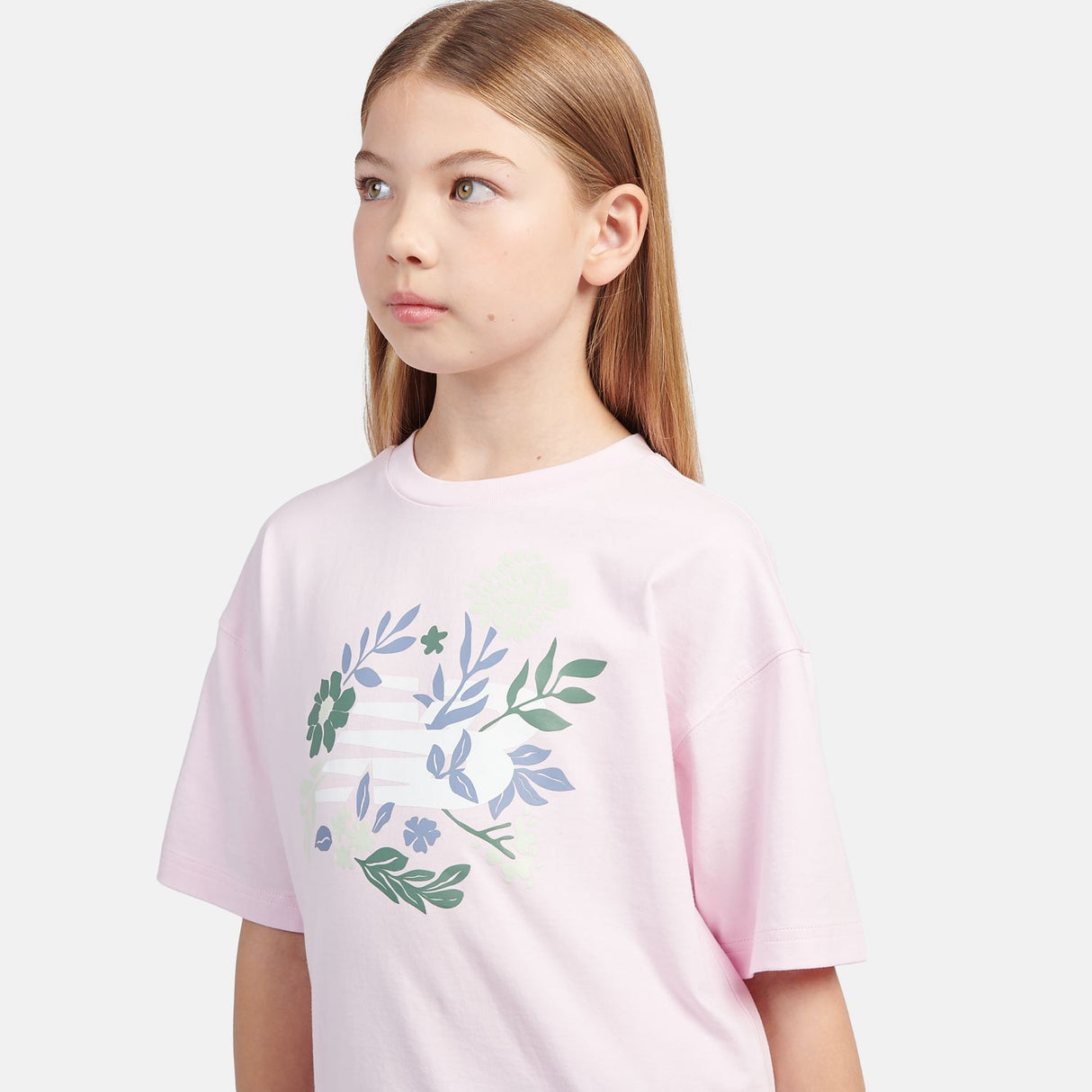 New Balance Girls' Floral Graphic T-Shirt-8