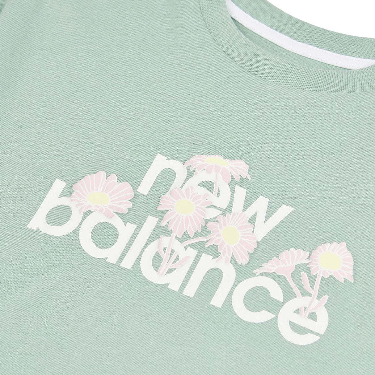 New Balance Girls' Flower Branded Logo T-Shirt-3