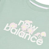 New Balance Girls' Flower Branded Logo T-Shirt-3