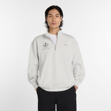 New Balance Men's RBC Brooklyn Half Athletics Fleece 1/2 Zip-1