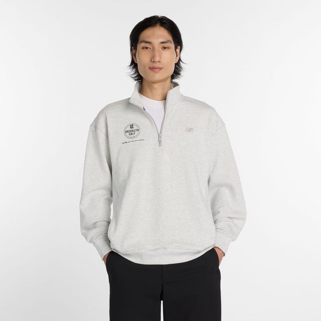 New Balance Men's RBC Brooklyn Half Athletics Fleece 1/2 Zip-1