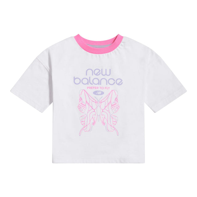 New Balance Girls' Prefer To Fly Butterfly Graphic T-Shirt-1