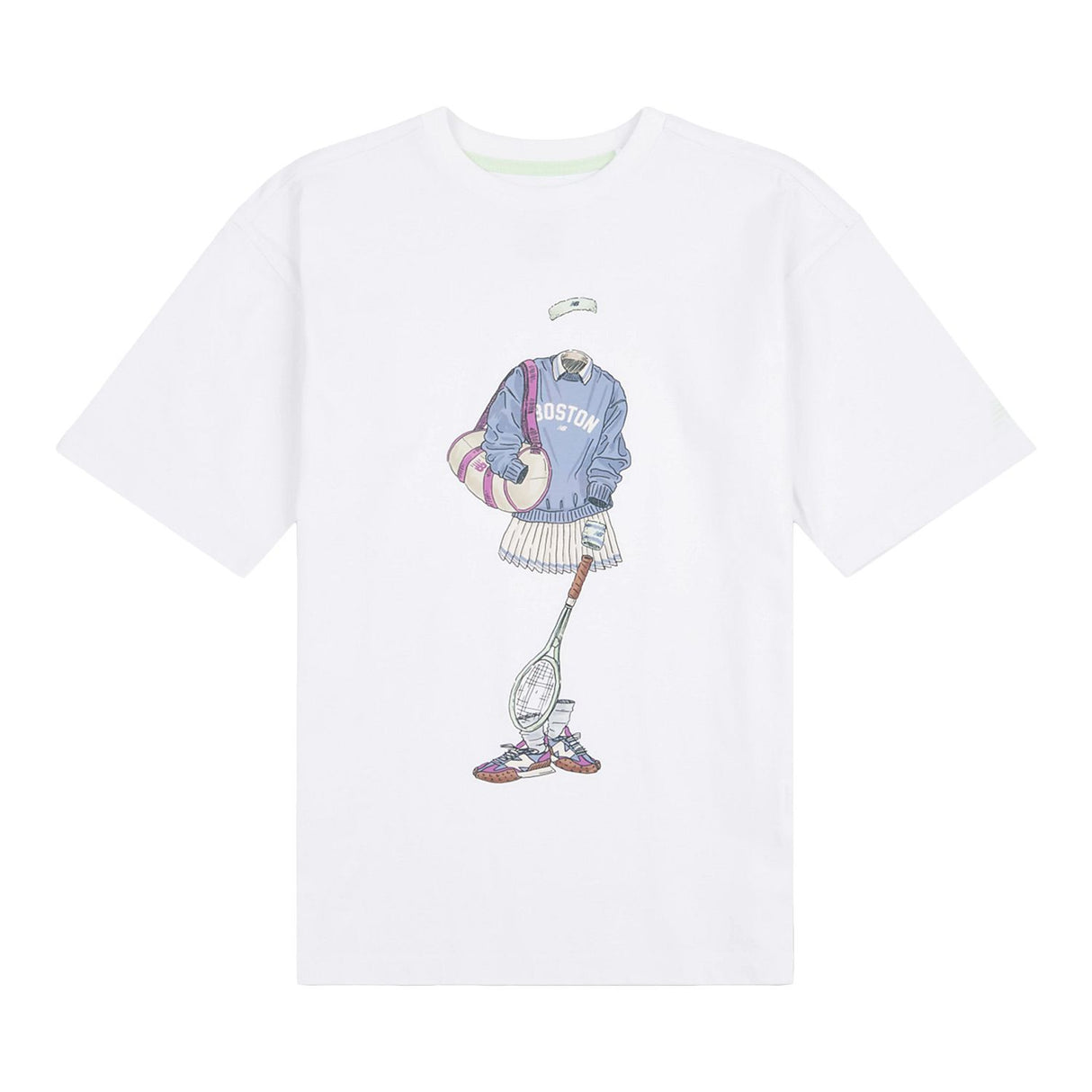 New Balance Girls' Tennis Girl Graphic T-Shirt-7