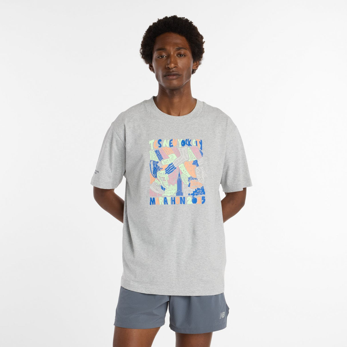 New Balance Men's NYC Marathon Graphic T-Shirt - Boroughs-2