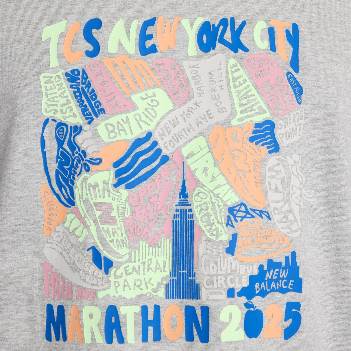 New Balance Men's NYC Marathon Graphic T-Shirt - Boroughs-7