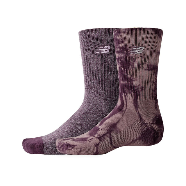 New Balance Lifestyle Tie Dye Midcalf Socks 2 Pairs-1