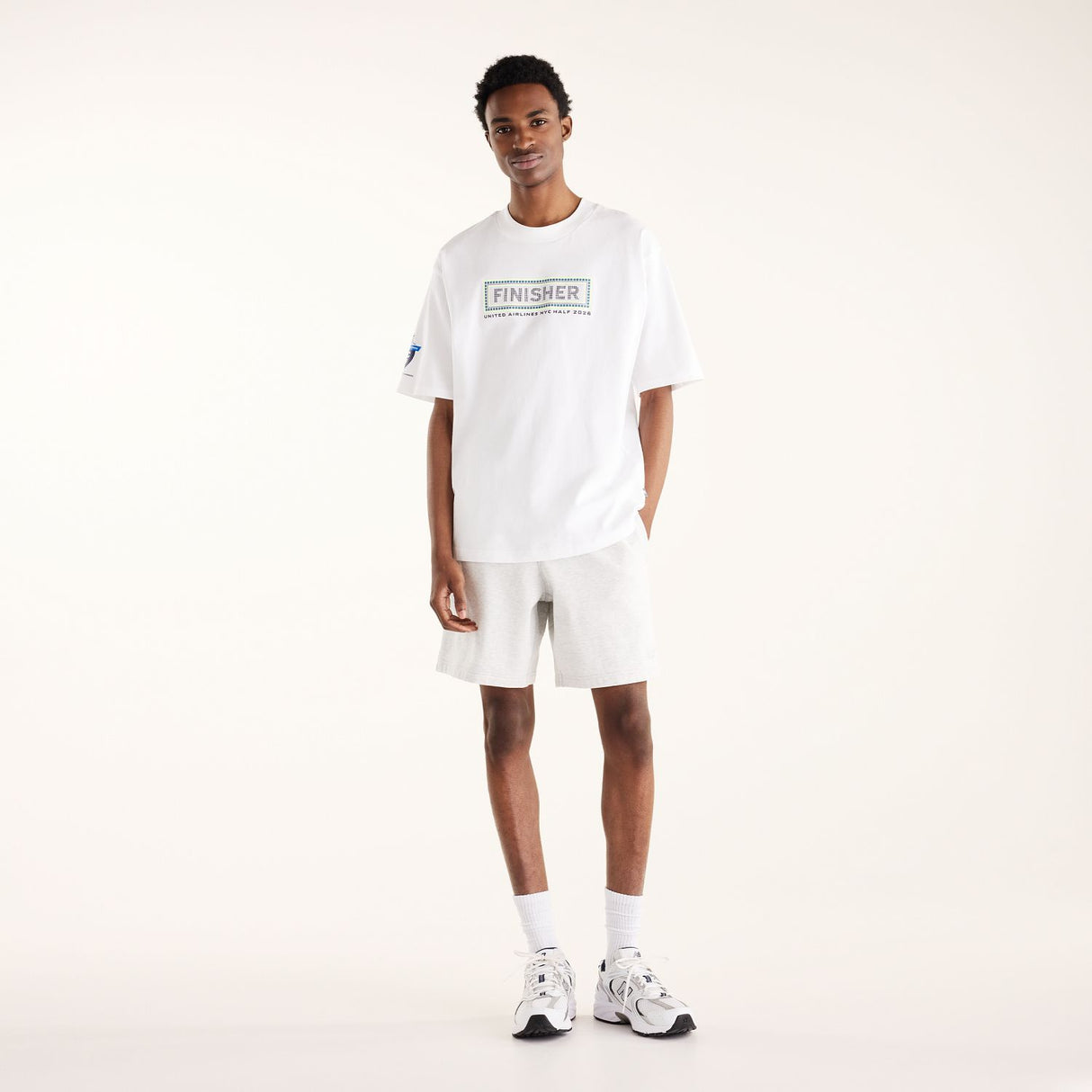 New Balance Men's United Airlines NYC Half Oversized Finisher T-Shirt-6