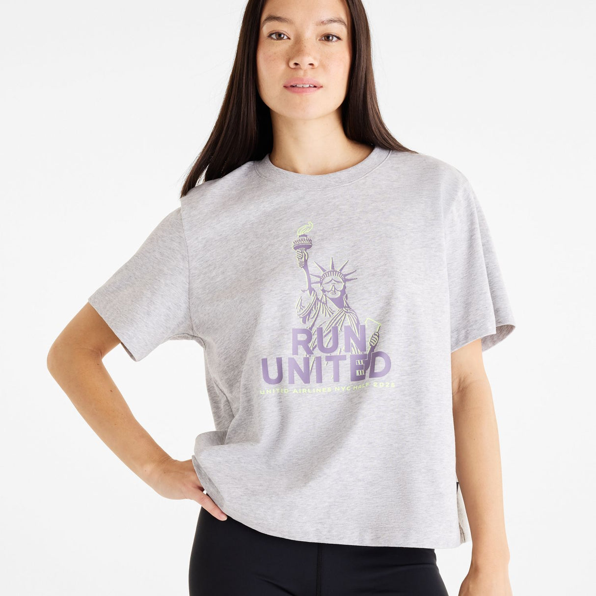 New Balance Women's United Airlines NYC Half Graphic T-Shirt - Liberty-3