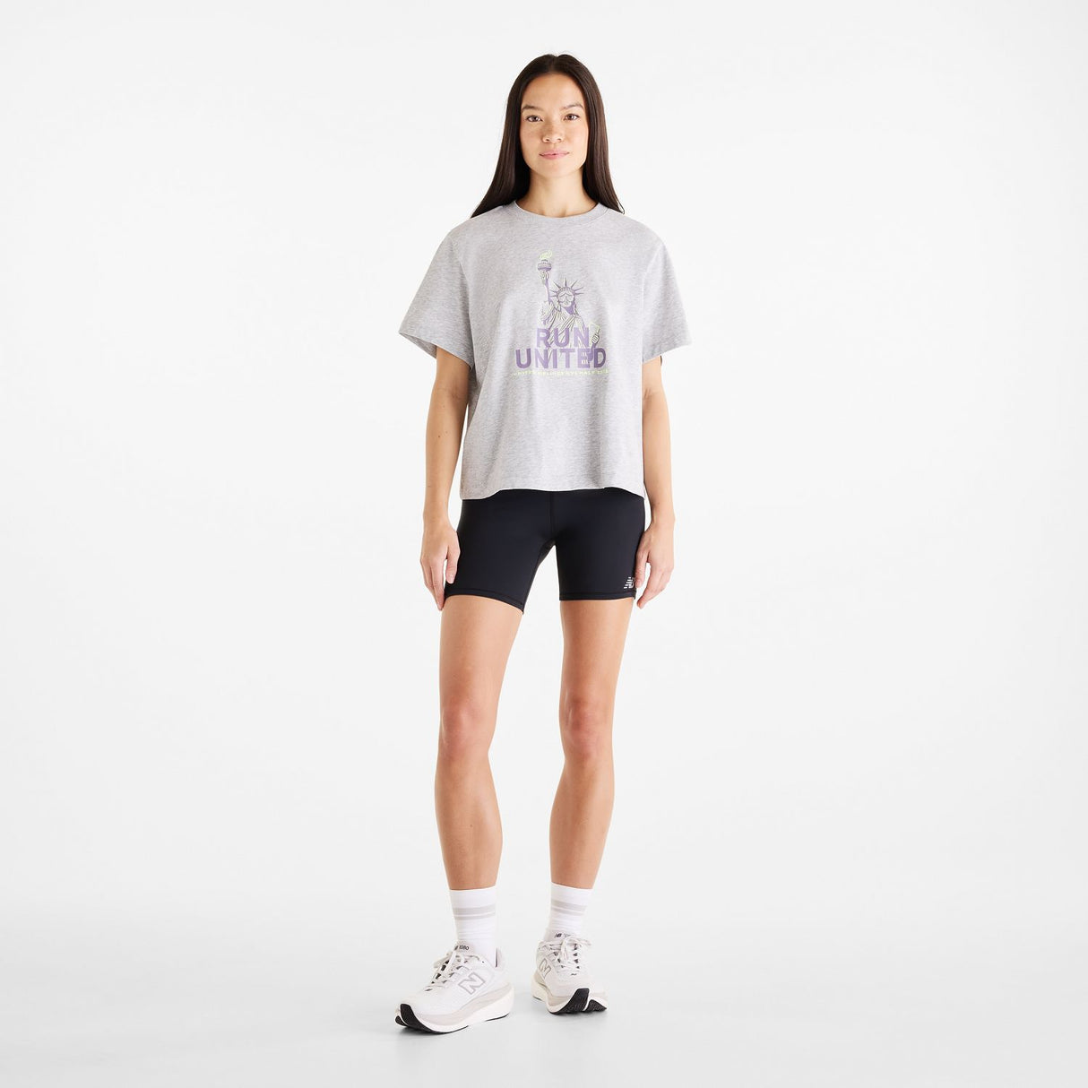 New Balance Women's United Airlines NYC Half Graphic T-Shirt - Liberty-5
