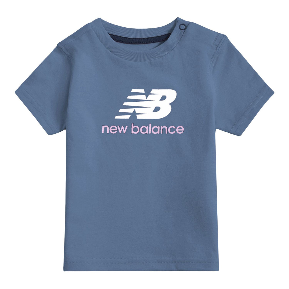 New Balance Girls' Stacked Logo T-Shirt-1