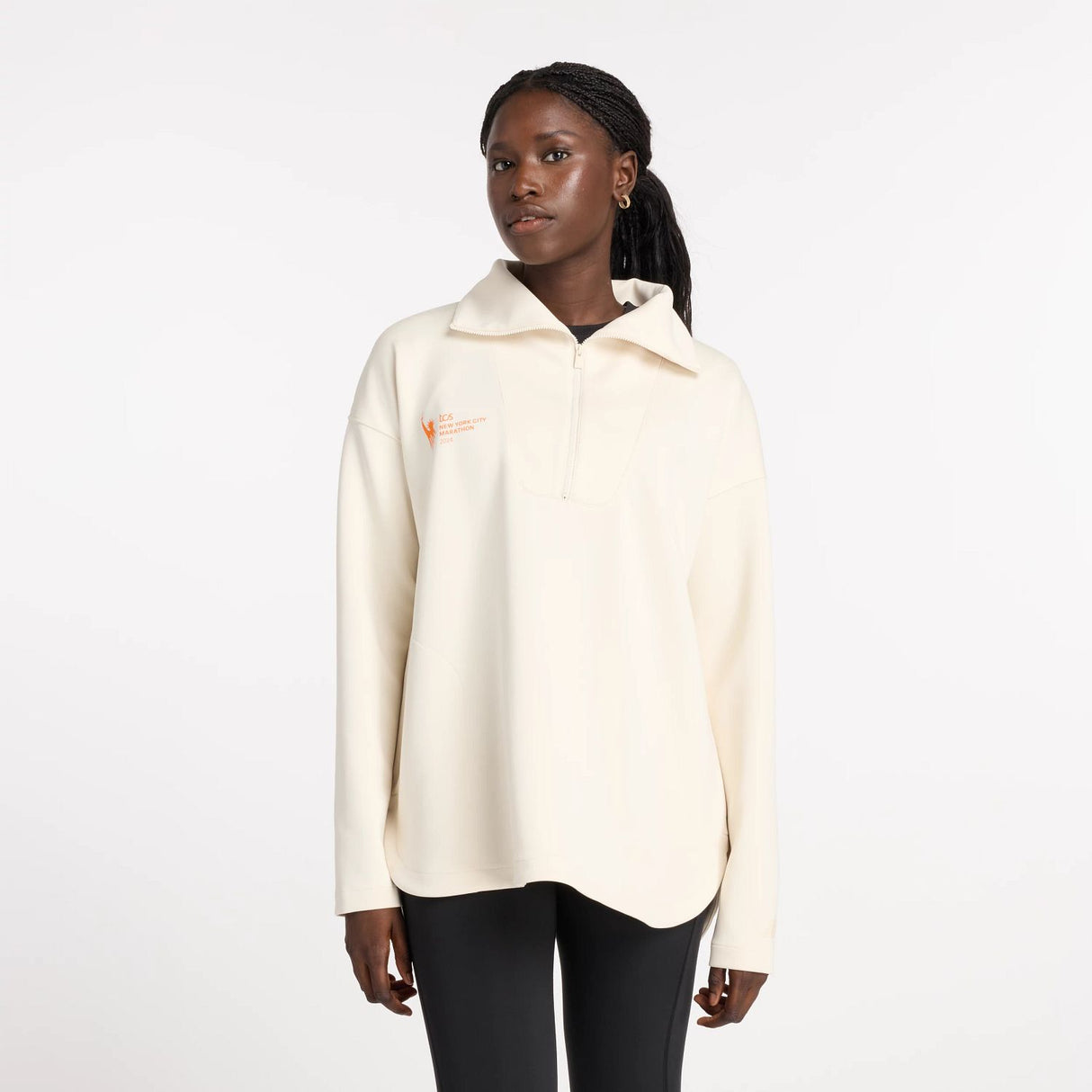 New Balance Women's NYC Marathon Oversized Half Zip-3