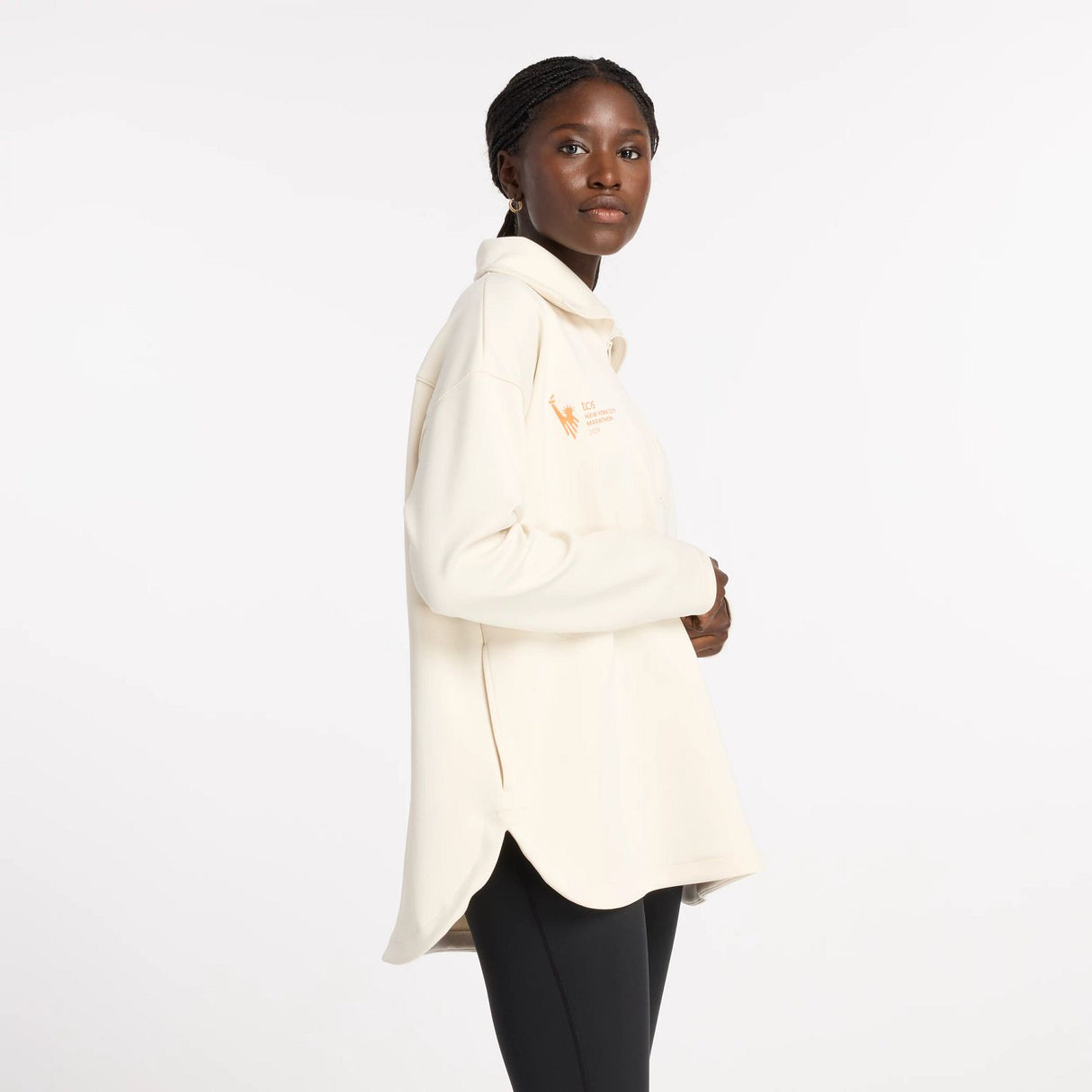 New Balance Women's NYC Marathon Oversized Half Zip-4