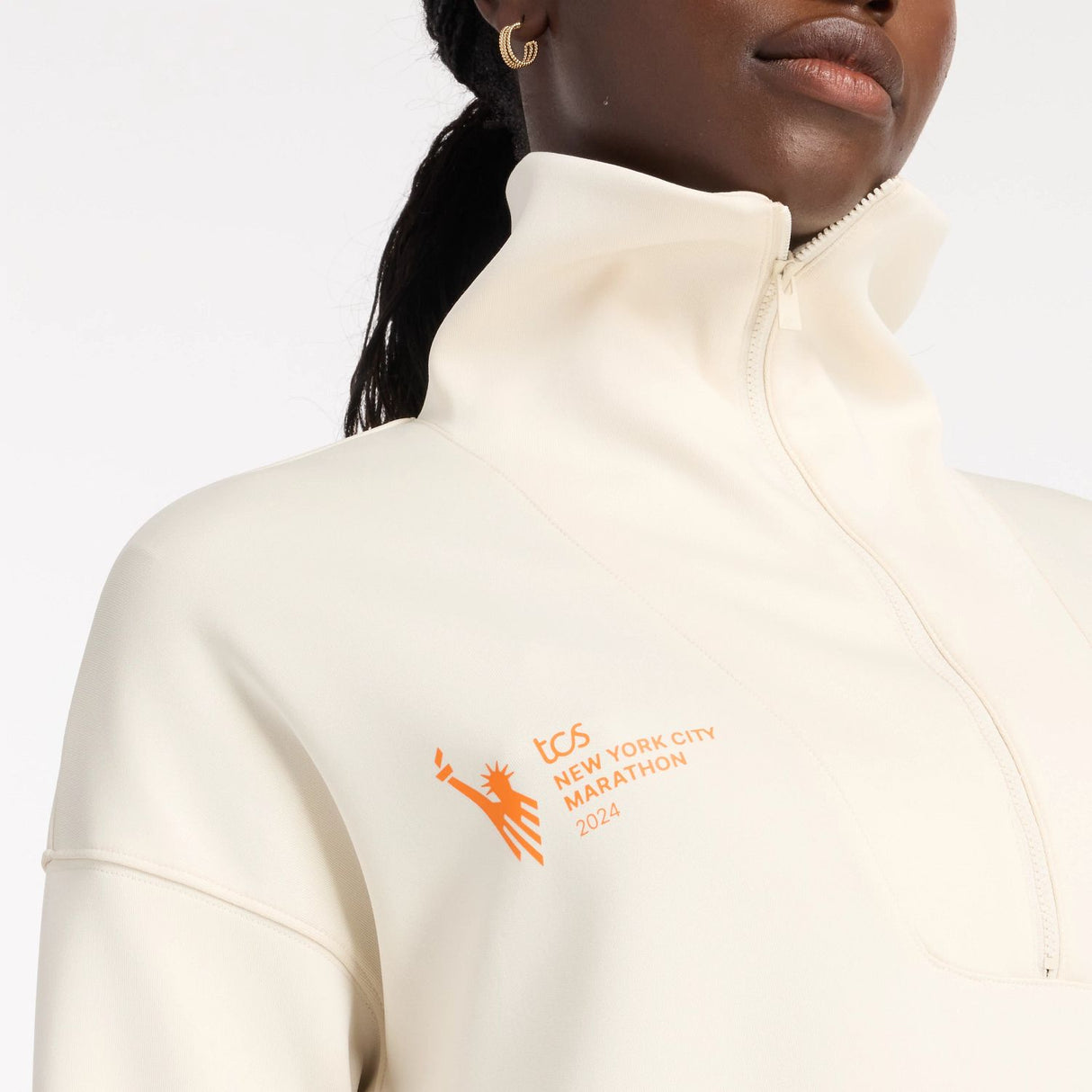 New Balance Women's NYC Marathon Oversized Half Zip-8