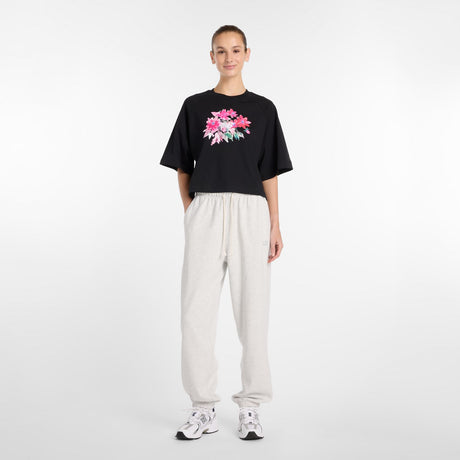 New Balance Women's Watercolor Pink Boxy T-Shirt-1