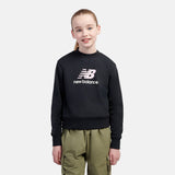 New Balance Girls' BB Stacked Logo Crew-5