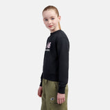 New Balance Girls' BB Stacked Logo Crew-6