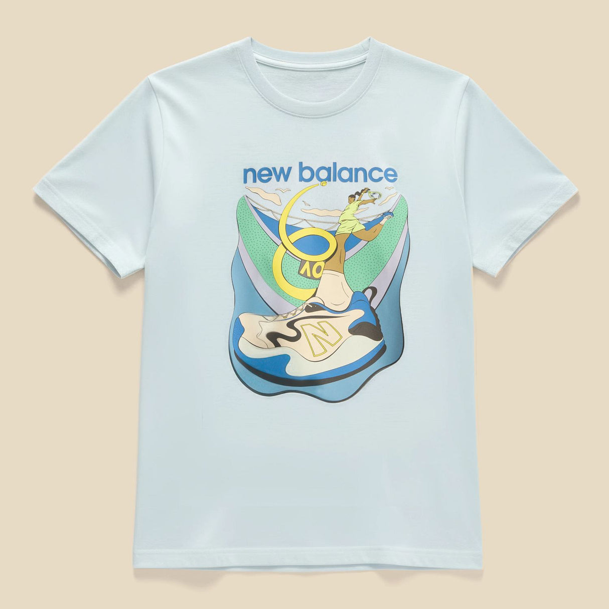 New Balance Women's Australian Open Looper Graphic T-Shirt-1