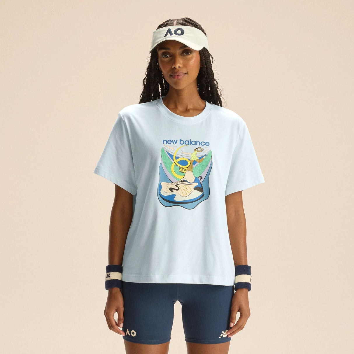 New Balance Women's Australian Open Looper Graphic T-Shirt-3