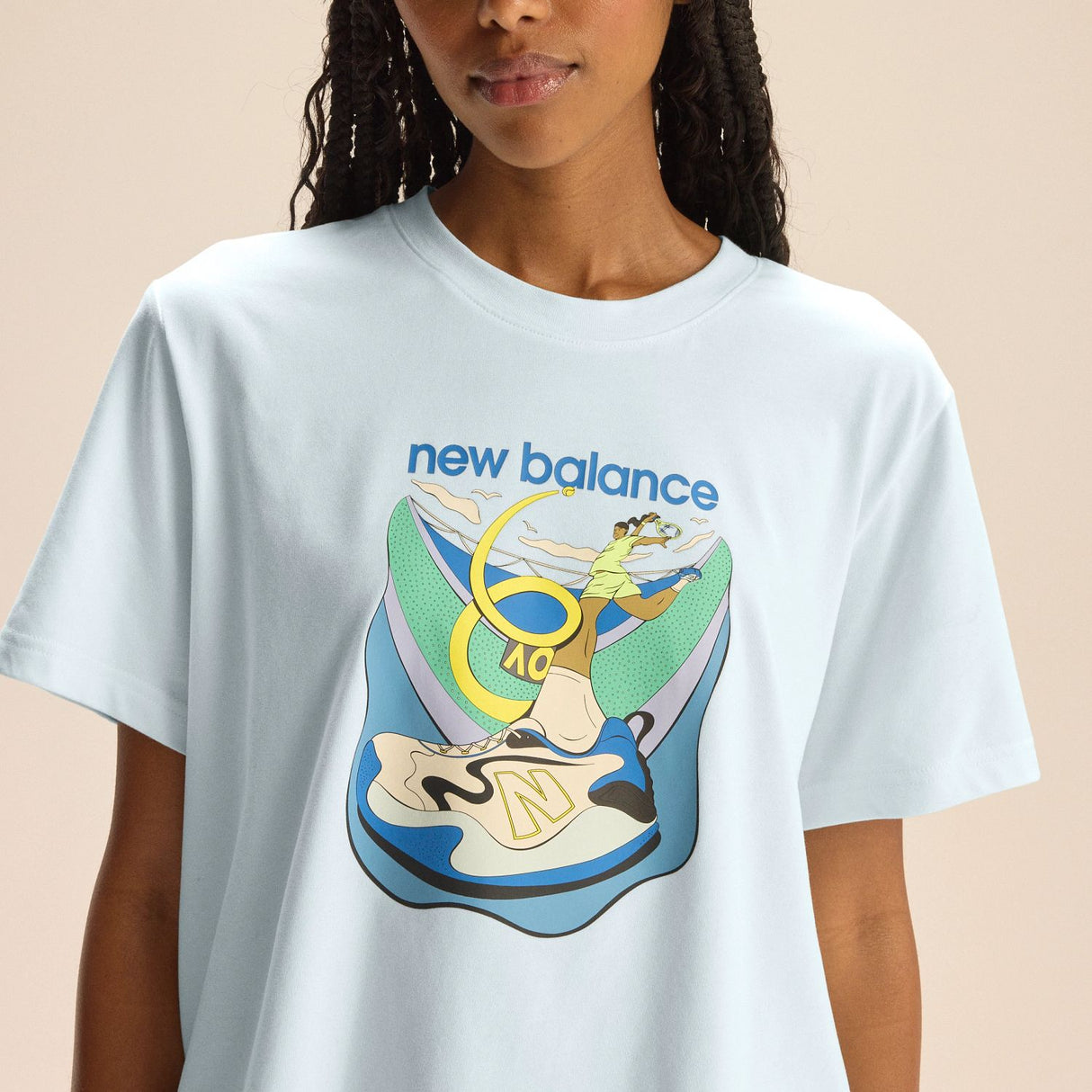 New Balance Women's Australian Open Looper Graphic T-Shirt-6