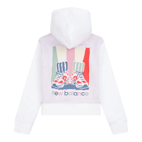 New Balance Girls' Colorblock Shoe Graphic Hoodie-2