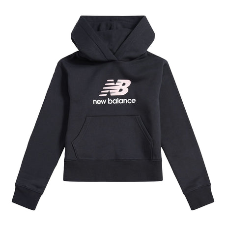 New Balance Girls' BB Stacked Logo Hoodie-1
