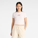 New Balance Women's Linear Rose Baby Doll T-Shirt-1