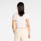 New Balance Women's Linear Rose Baby Doll T-Shirt-3