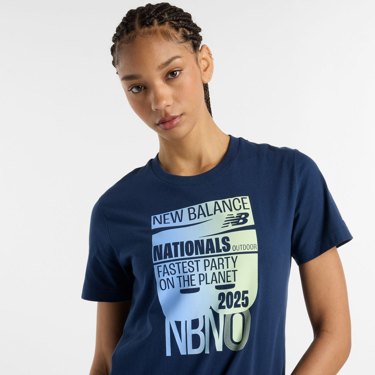 New Balance Women's Nationals Outdoor Net Logo T-Shirt-4