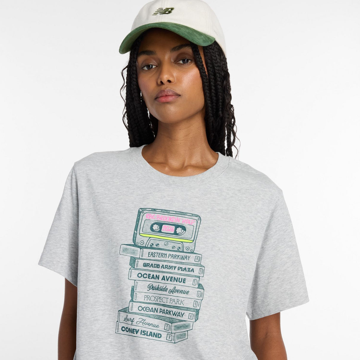 New Balance Women's RBC Brooklyn Half Graphic T-Shirt - Cassette-4
