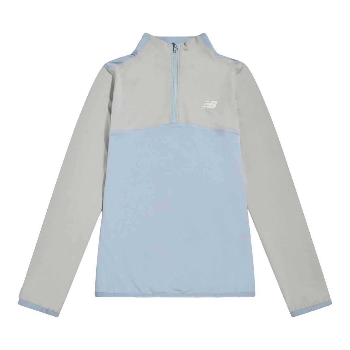 New Balance Boys' Contrast Panel Quarter Zip-1