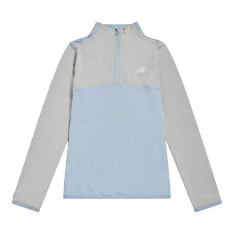 New Balance Boys' Contrast Panel Quarter Zip-1
