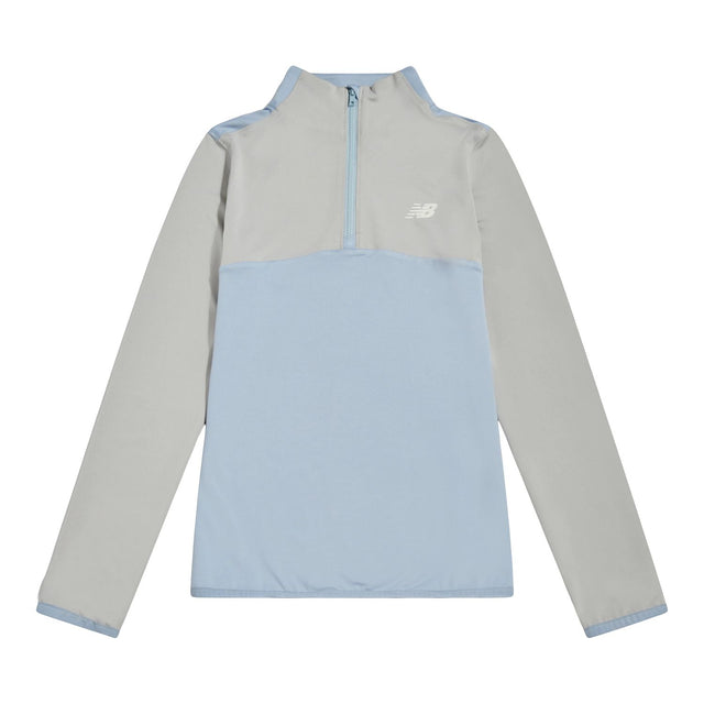 New Balance Boys' Contrast Panel Quarter Zip-1