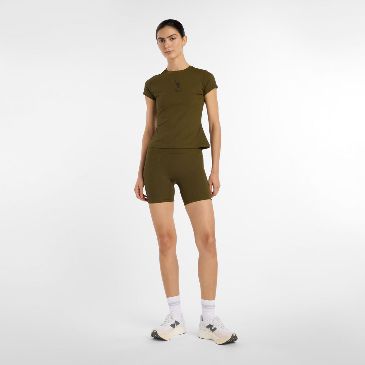 New Balance Women's NYC Marathon Ribbed Fitted T-Shirt-1