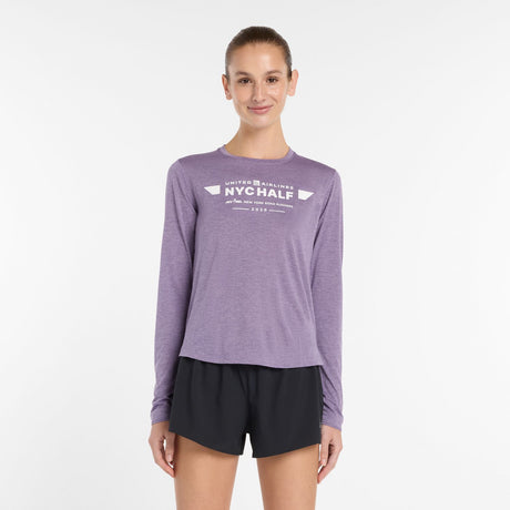 New Balance Women's United Airlines NYC Half RC Essential Long Sleeve-1