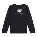 New Balance Boys' Brush Back Stacked Logo Crew-1