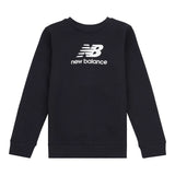 New Balance Boys' Brush Back Stacked Logo Crew-1