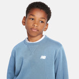 New Balance Boys' Brush Back Small Logo Crew-8