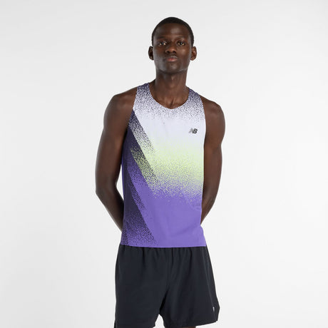 New Balance Men's Race Day Ultra Light Printed Singlet-1