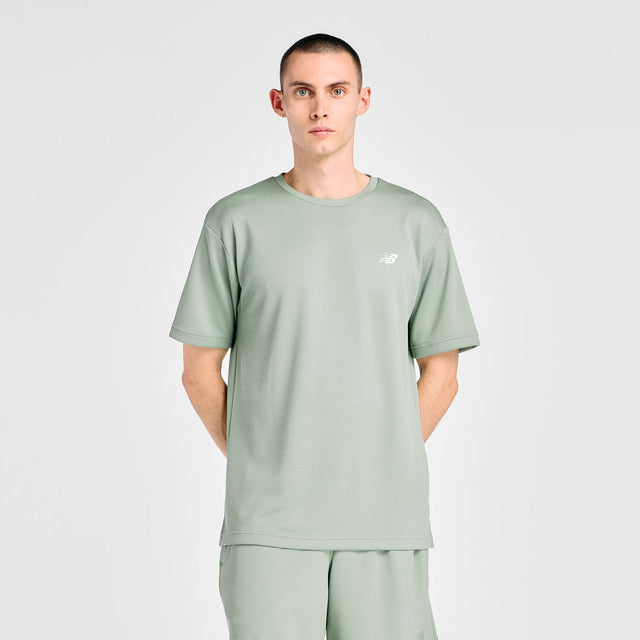 New Balance Men's Textured Check T-Shirt-1