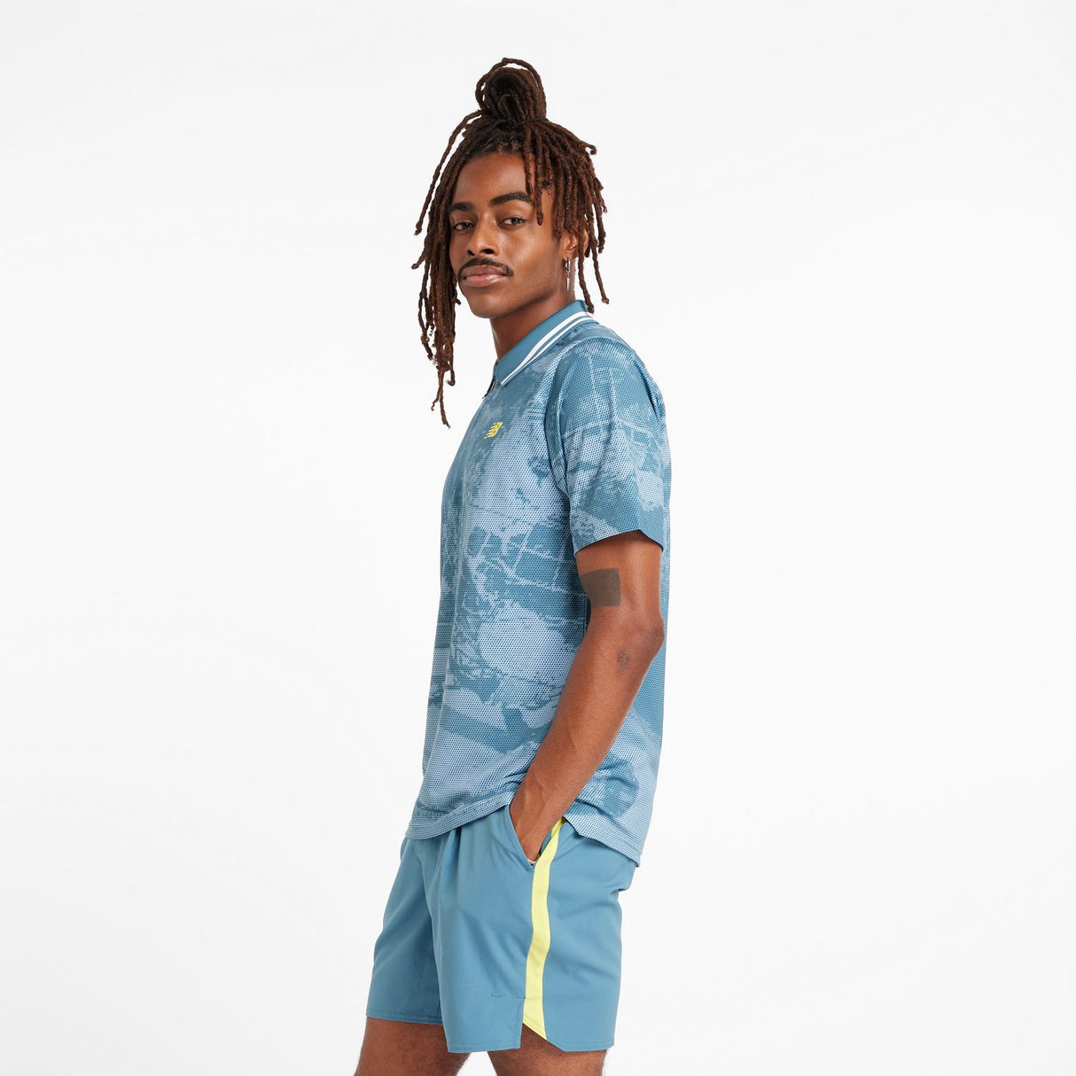 New Balance Men's Printed Tournament Polo-4