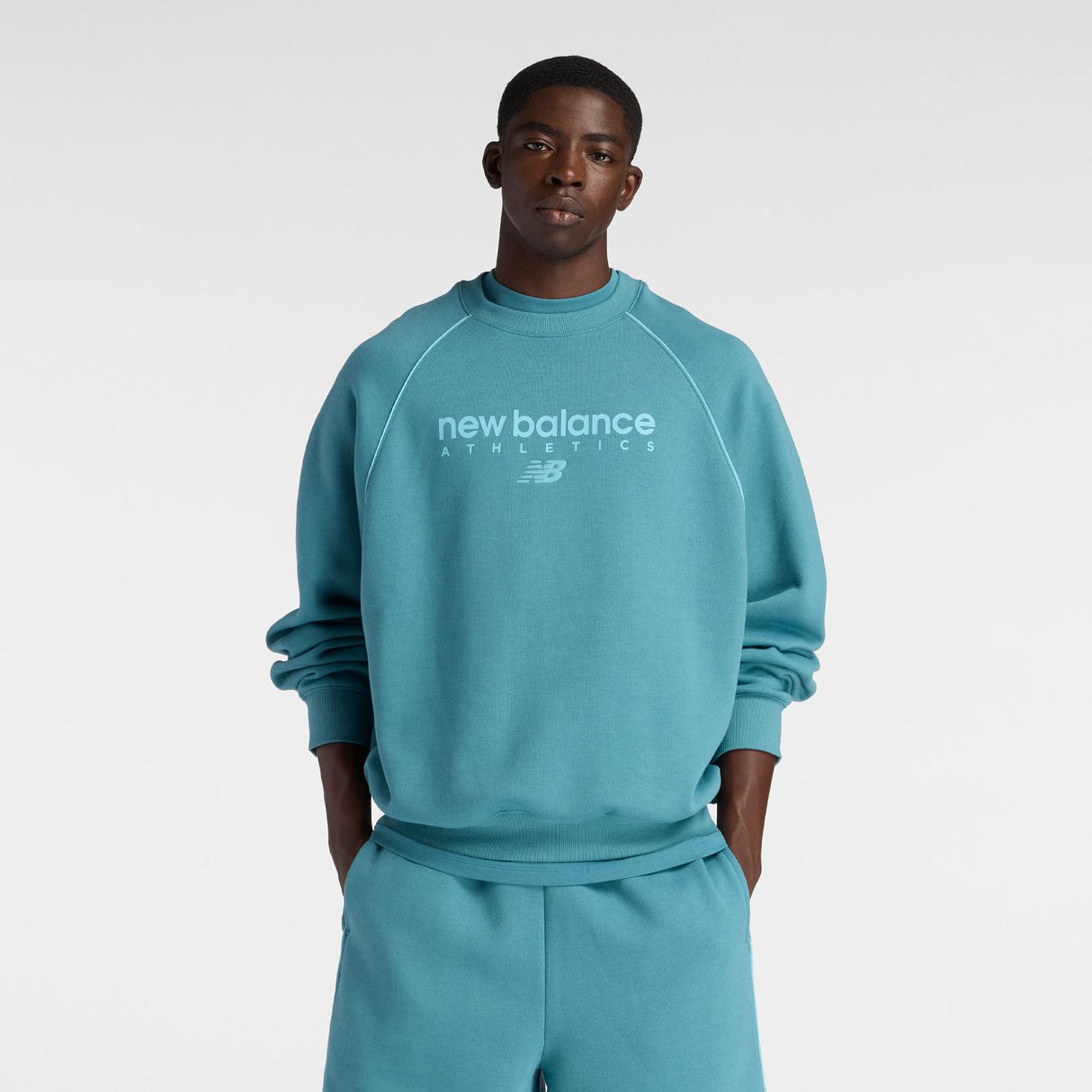 New Balance Men's Trackside Fleece Crew-1