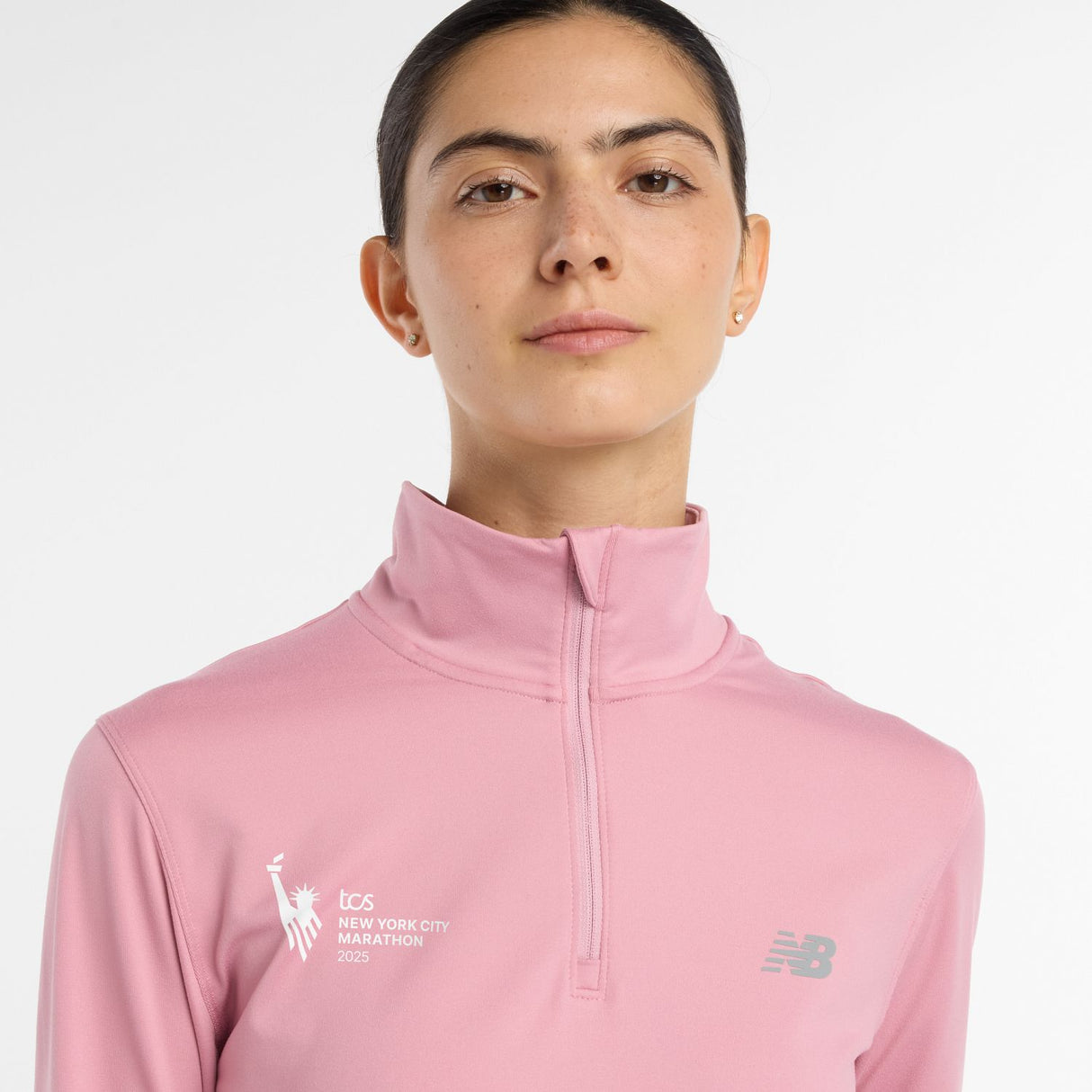 New Balance Women's NYC Marathon Space Dye 1/4 Zip-5