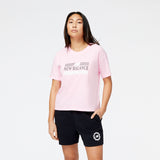 New Balance Women's Sport Core Invitational Cotton Jersey Boxy T-Shirt-1
