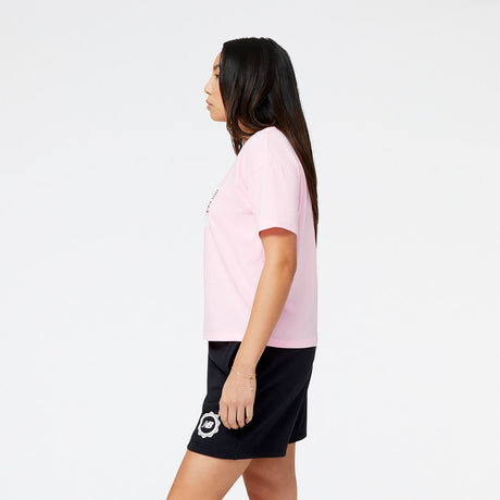 New Balance Women's Sport Core Invitational Cotton Jersey Boxy T-Shirt-2